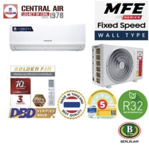แอร์ Central Air ติดผนัง (Wall Type) เบอร์ 5 น้ำยา R32 รุ่น CFW-MFE ขนาด 9,300BTU-25,000BTU