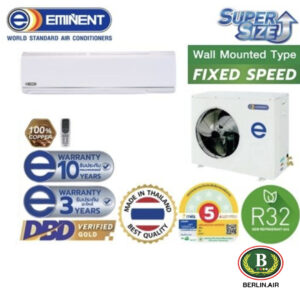 แอร์ Eminent ติดผนัง (Wall Type) เบอร์ 5 น้ำยา R32 รุ่น AFE/WFG SUPER SIZE ขนาด 30,500BTU-36,100BTU