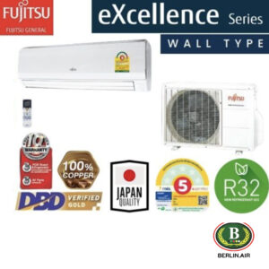 แอร์ Fujitsu Wall type เบอร์ 5 น้ำยา R32 ขนาด 13,906BTU รุ่น ASMA13BETA/AOMA13BETA
