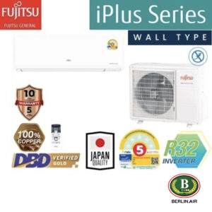 แอร์ Fujitsu ติดผนังอินเวอร์เตอร์ (INVERTER Wall Type) เบอร์ 5 น้ำยา R32 รุ่น i-PLUS ขนาด 9,000BTU-22,200BTU