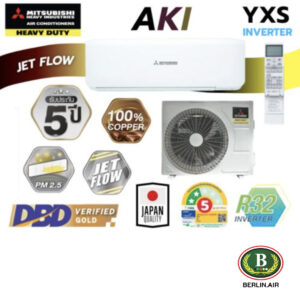 แอร์ Mitsubishi HeavyDuty ติดผนังอินเวอร์เตอร์ (INVERTER Wall Type) เบอร์ 5 น้ำยา R32 รุ่น AKI YXS ขนาด 16,069TU