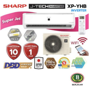 แอร์ Sharp ติดผนังอินเวอร์เตอร์ (WIFI INVERTER Wall Type) PM-2.5 เบอร์ 5 น้ำยา R32 รุ่น AH/XP-YHB ขนาด 9,000BTU-21,300BTU