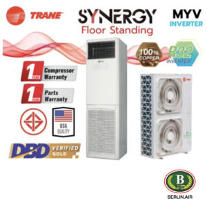 แอร์ Trane ตู้ตั้งพื้นอินเวอร์เตอร์ (INVERTER Floor Standing Type) น้ำยา R32,R410a รุ่น SYNERGY MYV ขนาด 60,000BTU-120,000BTU