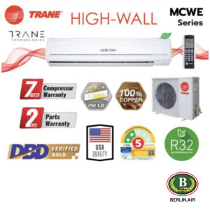 แอร์ Trane ติดผนัง (Wall Type) เบอร์ 5, มอก. น้ำยา R32 รุ่น High Wall Standard MCWE ขนาด 30,000BTU-36,000BTU