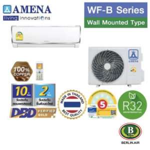 แอร์ Amena ติดผนัง (Wall Type) เบอร์ 5 น้ำยา R32 รุ่น WF ขนาด 9,500BTU