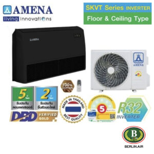 แอร์ Amena ตั้งแขวนอินเวอร์เตอร์ สีดำ (Black INVERTER Floor Ceiling Type) เบอร์ 5 น้ำยา R32 รุ่น SKVT ขนาด 13,000BTU-61,416BTU