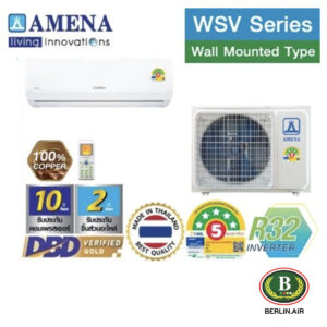 แอร์ Amena ติดผนังอินเวอร์เตอร์ (INVERTER Wall Type) เบอร์ 5 น้ำยา R32 รุ่น WSV ขนาด 9,800BTU-13,000BTU